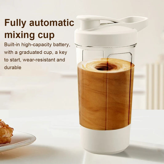 Electric Protein Powder Mixing Cup Rechargeable Automatic Shaker Bottle Made with Tritan Portable Mixer Cup for Gym Outdoor