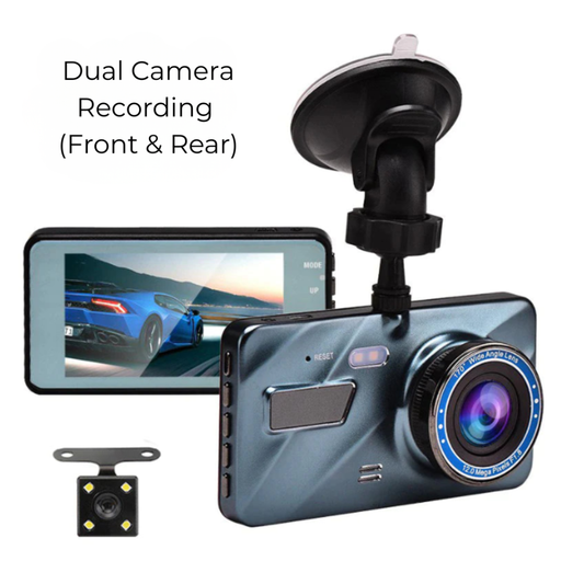4” Touchscreen Dual Dash Cam (Front & Rear)