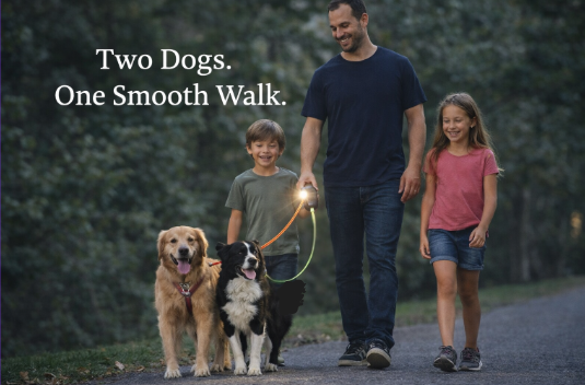 The Calm Walk™ Dual Dog Leash