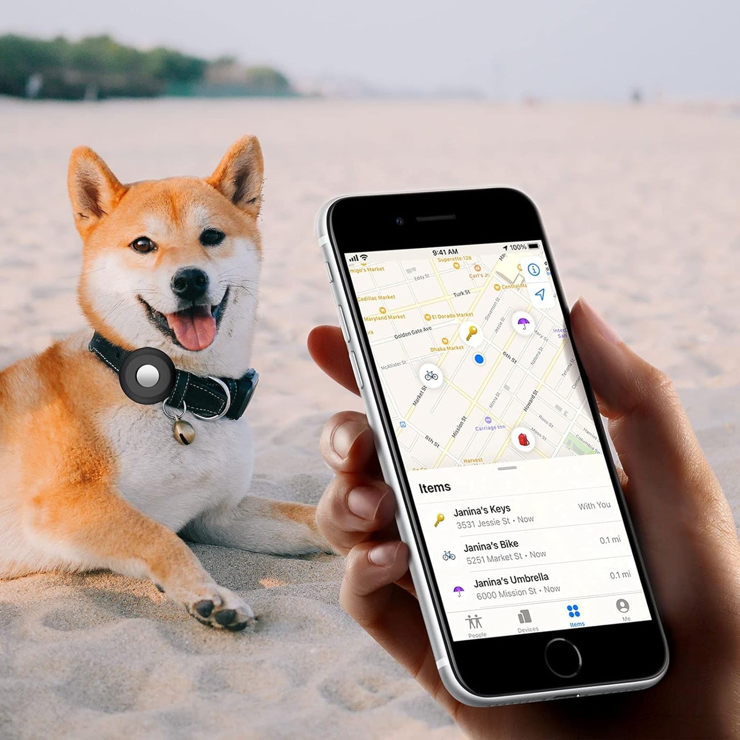 For Airtag Holder for Dog Collar,  Silicone Air Tag Case Cover Compatible with Apple Airtags for 0.8-1.2Inch Cat Pet Collar Harness Loop