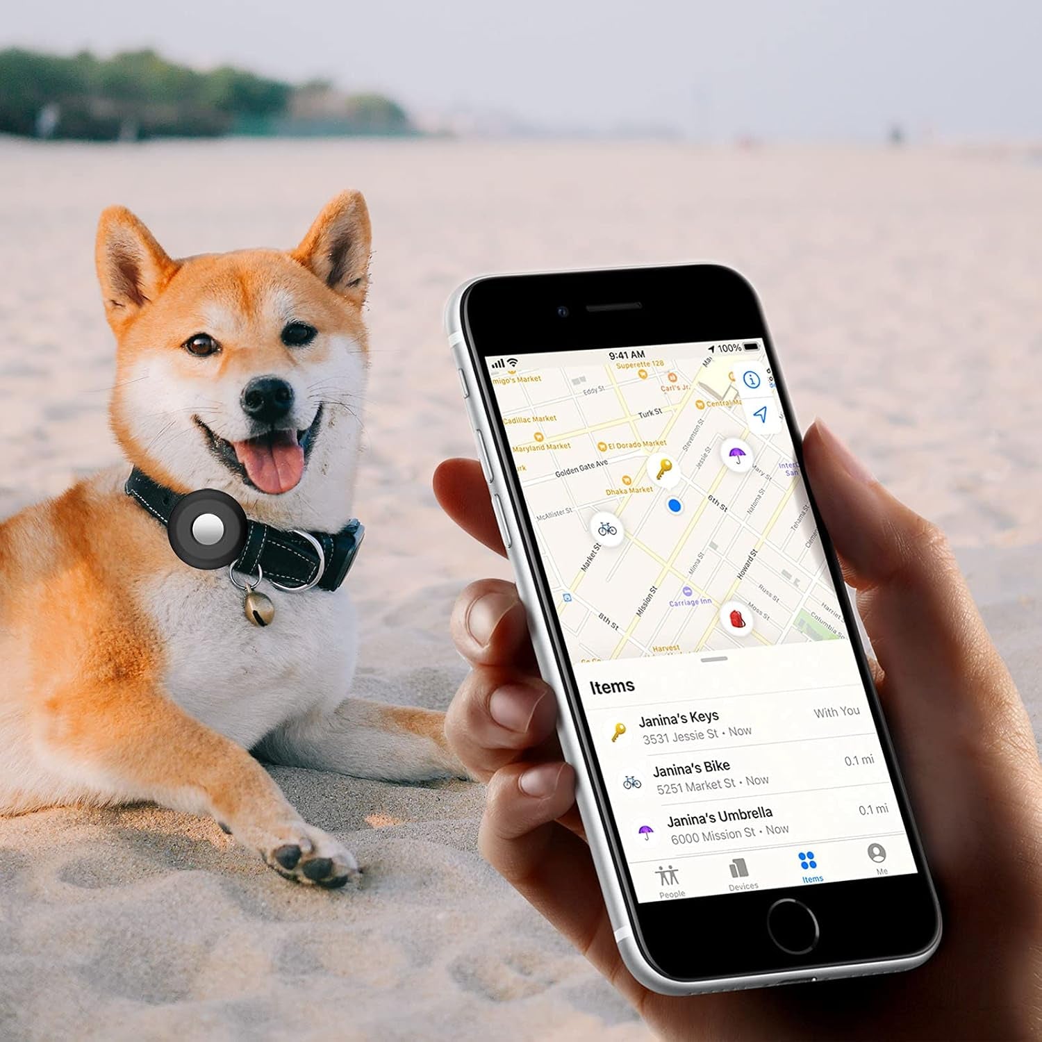 For Airtag Holder for Dog Collar,  Silicone Air Tag Case Cover Compatible with Apple Airtags for 0.8-1.2Inch Cat Pet Collar Harness Loop